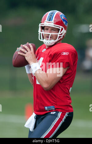 Aug. 03, 2010 - Pittsford, New York, United States of America - August 3, 2010: Buffalo Bills quarterback RYAN FITZPATRICK  (#14) in action during a training camp session at Saint John Fisher College in Pittsford, New York..Mandatory Credit -Mark Konezny / Southcreek Global (Credit Image: © Southcreek Global/ZUMApress.com) Stock Photo