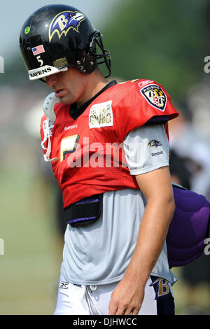 03 August 2010: Baltimore Ravens tight end Todd Heap (86) in action during  Ravens training camp at McDaniel College in Westminster, MDMandatory  Credit: Russell Tracy / Southcreek Global (Credit Image: © Russell