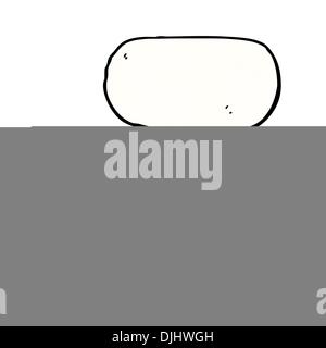 Retro cartoon with texture. Isolated on White. Stock Vector