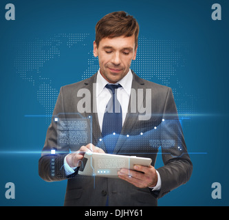 buisnessman with tablet pc Stock Photo