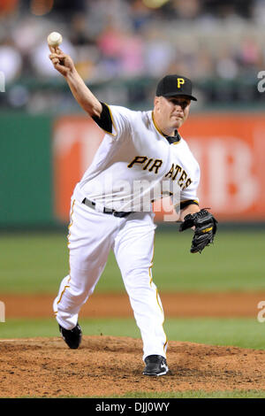 Aug. 05, 2010 - Pittsburgh, Pennsylvania, United States of America - 05 August, 2010: Pittsburgh Pirate right handed relief pitcher CHRIS RESOP (#30) delivers a pitch in the bottom of the 9th inning against the Colorado Rockies at PNC Park in Pittsburgh, Pennsylvania. Pirates won 5-1.  Mandatory Credit: Paul Lindenfelser/ Southcreek Global. (Credit Image: © Southcreek Global/ZUMApr Stock Photo