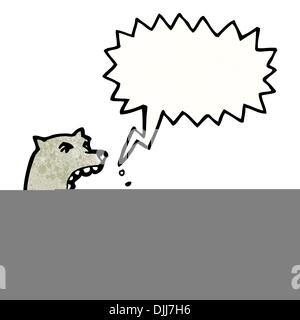 Retro cartoon with texture. Isolated on White. Stock Vector