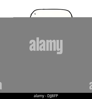 Retro cartoon with texture. Isolated on White. Stock Vector