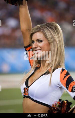 08 AUG 2010: Adam Jones of the Bengals trots onto the field before the Pro  Football Hall of Fame Game with the Cincinnati Bengals vs the Cowboys at  Fawcett Stadium in Canton