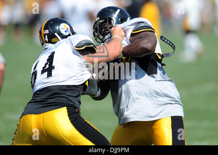 08 August, 2010: Pittsburgh Steelers HINES WARD (#86) smiling