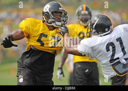 September 3, 2009: Pittsburgh Steelers linebacker Keyaron Fox #57