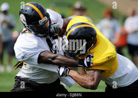 Pittsburgh Steelers running back Frank Summers (44) at the NFL football  team's training camp in Latrobe, Pa. Saturday, July 31, 2010. (AP  Photo/Keith Srakocic Stock Photo - Alamy