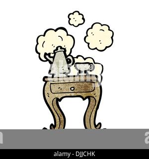 Retro cartoon with texture. Isolated on White. Stock Vector