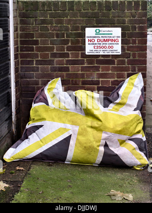 Fly tipping in London United Kingdom Stock Photo