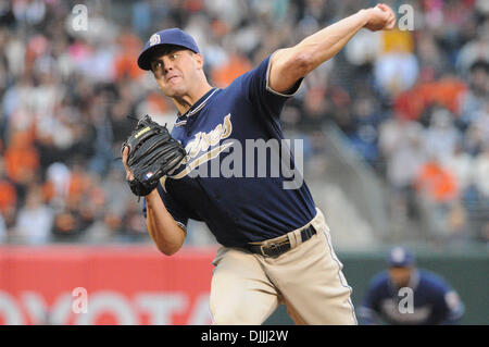 May 12, 2010; San Francisco, CA, USA; San Diego Padres starting pitcher  Clayton Richard (33) before the game against the San Francisco Giants at  AT&T Park. San Diego defeated San Francisco 5-2 Stock Photo - Alamy