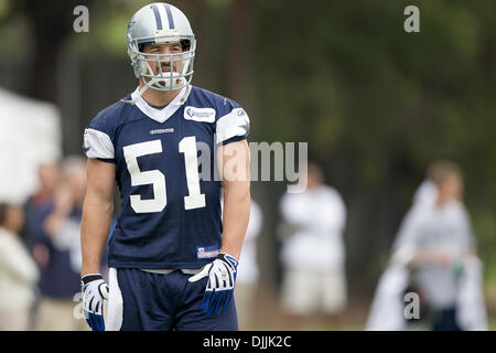 Aug. 14, 2010 - Oxnard, California, United States of America - Aug 14, 2010:  Dallas Cowboys linebacker KEITH BROOKING (#51) stretches prior to the start of the first day of preseason practices in Oxnard, California .Mandatory Credit: Tony Leon / Southcreek Global (Credit Image: © Southcreek Global/ZUMApress.com) Stock Photo