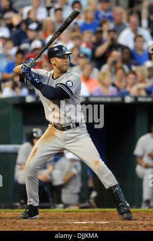 June 7, 2014: New York Yankees shortstop Derek Jeter (2) in action during  the game between the New York Yankees vs the Kansas City Royals at Kauffman  Stadium in Kansas City, Missouri.