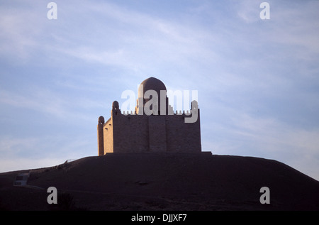 The Mausoleum of Aga Khan III, Sir Sultan Muhammed Shah, and located at Aswan, along the Nile of Egypt. Stock Photo