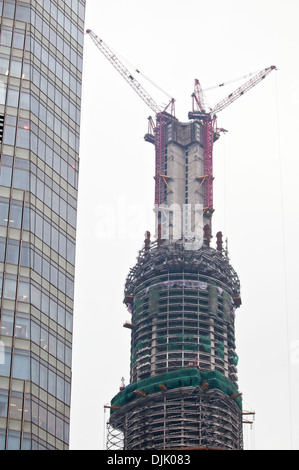 Shanghai Tower (under construction). Tallest skyscraper in China ...