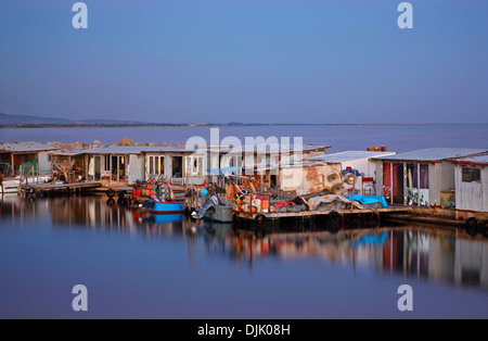 Small fishing port at Maistros, very close to Alexandroupolis city, Evros, Thraki (Thrace), Greece. Stock Photo