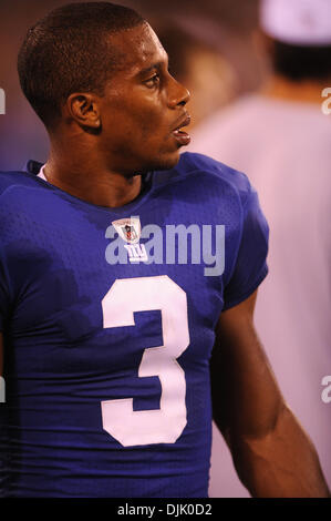 21 Aug, 2010: New York Giants wide receiver Victor Cruz (3) watches from  the sideline during second half NFL preseason action between the New York  Giants and Pittsburgh Steelers at New Meadowlands