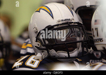 Aug 21, 2010: San Diego Chargers cornerback Brandon Hughes (26) prepares to enter the field before the preseason game between the New Orleans Saints and the San Diego Chargers at the Louisiana Superdome in New Orleans, Louisiana. (Credit Image: © Donald Page/Southcreek Global/ZUMApress.com) Stock Photo