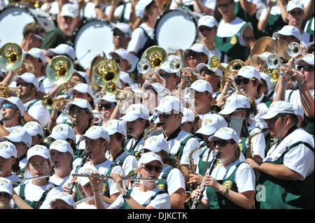 Sep. 04, 2010 - Denver, Colorado, United States of America - The Colorado State marching plays during the Rocky Mountain Showdown game between the Colorado State Rams and the Colorado Buffaloes at Invesco Field at Mile High. Colorado defeated Colorado State by a score of 24-3. (Credit Image: © Andrew Fielding/Southcreek Global/ZUMApress.com) Stock Photo