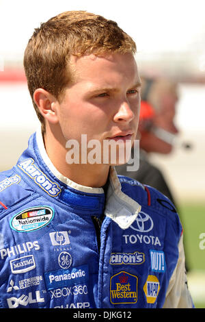 Sep. 05, 2010 - Hampton, Georgia, United States of America - Trevor Bayne, driver of the  #99 Aaron's Dream Machine Toyota,  on pit road during qualifying for the Great Clips 300 at Atlanta Motor Speedway in Hampton Georgia. (Credit Image: © Marty Bingham/Southcreek Global/ZUMApress.com) Stock Photo