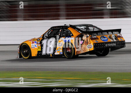 Sep. 06, 2010 - Hampton, Georgia, United States of America - Kyle Busch, driver of the #18 Toyota, races down the front stretch at the Emory Healthcare 500 at Atlanta Motor Speedway in Hampton Georgia. (Credit Image: © Marty Bingham/Southcreek Global/ZUMApress.com) Stock Photo