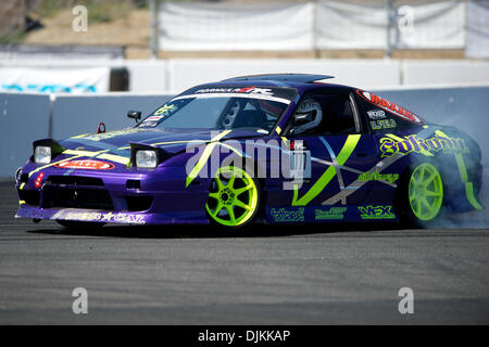 Sept. 10, 2010 - Sonoma, California, United States of America - Matt Field in the NoCal Nissan S13 during the Formula Drift event Point of Impact at Infineon Raceway. (Credit Image: © Matt Cohen/Southcreek Global/ZUMApress.com) Stock Photo