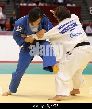 Sep 11, 2010 - Tokyo, Japan - YOSHIE UENO of Japan (blue) fights with MIKI TANAKA of Japan in the women's judo 63kg during the World Judo Championships Tokyo 2010 at the Yoyogi National Gymnasium. (Credit Image: © Koichi Kamoshida/Jana Press/ZUMApress.com) Stock Photo