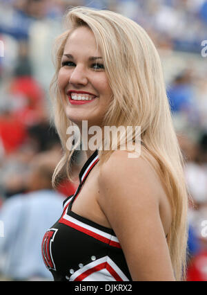 Sept. 11, 2010 - Lexington, Kentucky, United States of America - Western Ky. cheerleader before the game with Kentucky from Commonwealth Stadium in Lexington. (Credit Image: © Wayne Litmer/Southcreek Global/ZUMApress.com) Stock Photo