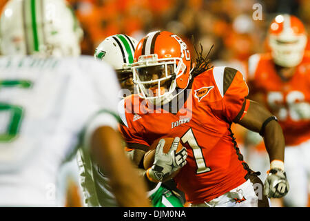 Sept. 18, 2010 - Bowling Green, Ohio, United States of America - Bowling Green running back Willie Geter (#1) carries the ball during game action.  Bowling Green defeated Marshall 44-28 at Doyt L. Perry Stadium. (Credit Image: © Scott Grau/Southcreek Global/ZUMApress.com) Stock Photo