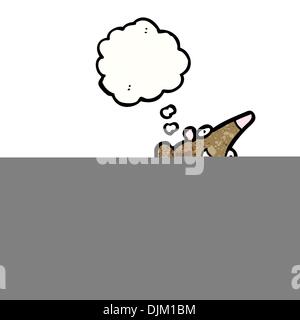 Retro cartoon with texture. Isolated on White. Stock Vector