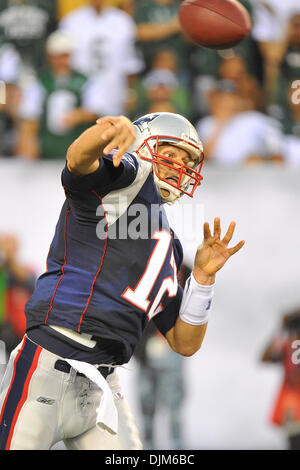 Sept. 19, 2010 - East Rutherford, New Jersey, United States of America - New England Patriots quarterback Tom Brady (12) in action at New Meadowlands Stadium in East Rutherford New Jersey. The Jets come from behind to defeat the Patriots 28-14 (Credit Image: © Brooks Van Arx/Southcreek Global/ZUMApress.com) Stock Photo
