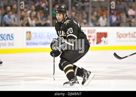 Sept. 24, 2010 - Dallas, Texas, United States of America - Dallas Stars Center Brian Sutherby #20 in action during preseason game against the Colorado Avalanche.  Dallas wins the game 2-1 at American Airlines Center. (Credit Image: © Andrew Dieb/Southcreek Global/ZUMApress.com) Stock Photo