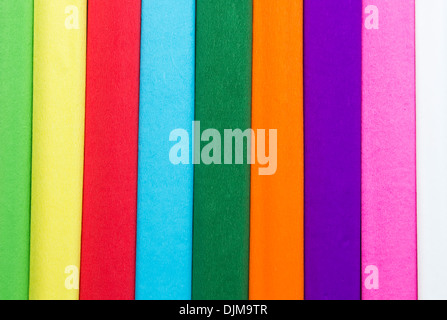 set of colorful tissue paper as background Stock Photo