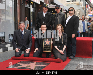 Leron Gubler Billy Bob Thornton Jack Cusack Joan Cusack Jack Black John Cusack honored with a Star on Hollywood Walk of Fame Stock Photo