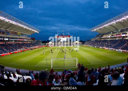 Sept. 25, 2010 - Bridgeview, Illinois, United States of America - Toyota Park before the start of the MLS game between the Chicago Fire and the Seattle Sounders at Toyota Park in Bridgeview, IL. The Seattle Sounders defeated the Chicago Fire 1-0. (Credit Image: © Geoffrey Siehr/Southcreek Global/ZUMApress.com) Stock Photo