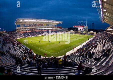 Sept. 25, 2010 - Bridgeview, Illinois, United States of America - Toyota Park before the start of the MLS game between the Chicago Fire and the Seattle Sounders at Toyota Park in Bridgeview, IL. The Seattle Sounders defeated the Chicago Fire 1-0. (Credit Image: © Geoffrey Siehr/Southcreek Global/ZUMApress.com) Stock Photo