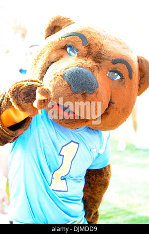 Sept. 25, 2010 - Austin, Texas, United States of America - The UCLA Bruins mascot celebrates after the game between the University of Texas and UCLA. The Bruins defeated the Longhorns 34-12. (Credit Image: © Jerome Miron/Southcreek Global/ZUMApress.com) Stock Photo
