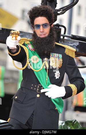 Sacha Baron Cohen aka Admiral General Aladeen 'The Dictator' World premiere held at Royal Festival Hall - Arrivals London Stock Photo