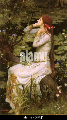 Ophelia by John William Waterhouse Stock Photo