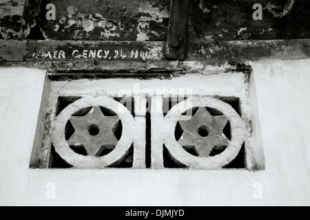 Paradesi Synagogue in Jew Town in Mattancherry Fort Kochi Cochin Kerala in South India in Asia. History Historical Culture Religion Travel Wanderlust Stock Photo