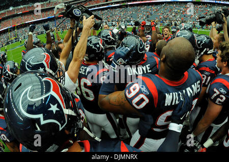 Sept. 26, 2010 - Houston, Texas, United States of America - Dallas Cowboys  linebacker Keith Brooking #51 walks to the sidelines during the game  between the Dallas Cowboys and the Houston Texans