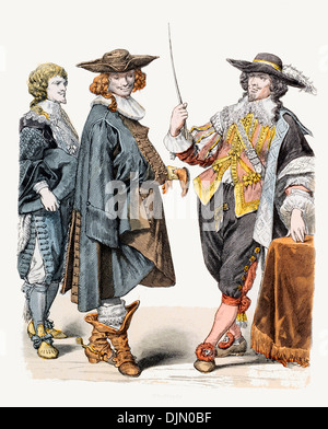 17th century XVII1600s France Nobility Stock Photo