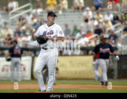 Mar 03, 2008 - Port St. Lucie, Florida, USA - New York Mets' pitcher MIKE PELFREY, No. 34, pitches during a game against the Atlanta Braves at Tradition Stadium Monday. (Credit Image: © Meghan McCarthy/Palm Beach Post/ZUMA Press) RESTRICTIONS: * USA Tabloids Rights OUT * Stock Photo
