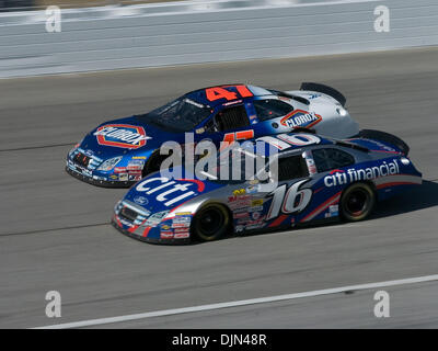 Mar 08, 2008 - Hampton, Georgia, USA - NASCAR 2008 - JAMIE McMURRAY (#16) and KELLEY BIRES (#47) ride side-by-side during the Nicorette 300 at Atlanta Motor Speedway on Saturday, March 8, 2008. (Credit Image: © Timothy L. Hale/ZUMA Press) Stock Photo