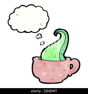 Retro cartoon with texture. Isolated on White. Stock Vector
