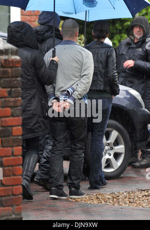 Tom Vaughn- Lawlor Filming on set of 'Love/Hate' series Dublin Ireland ...