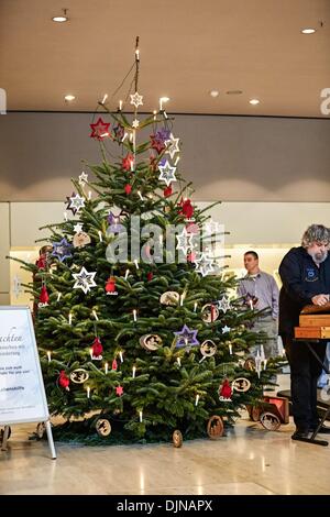 Berlin, Germany. 29th Nov, 2013. berlin, Germany. November 29th, 2013. Hand-over ceremony of a Christmas tree from the region Stendal for the German Parliament with Norbert Lammert, President of the German Parliament, at the East Foyer of the German Parliament in Berlin. © Reynaldo Paganelli/NurPhoto/ZUMAPRESS.com/Alamy Live News Stock Photo