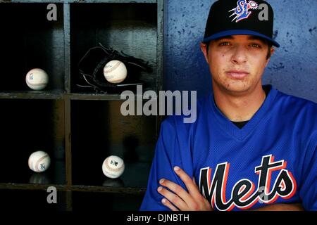 Apr 02, 2008 - Port St. Lucie, Florida, USA - St. Lucie Mets player BRANT RUSTICH at in the St. Lucie Mets dugout at Tradition Field on Wednesday. (Credit Image: Â© Amanda Voisard/Palm Beach Post/ZUMA Press) RESTRICTIONS: * USA Tabloids Rights OUT * Stock Photo