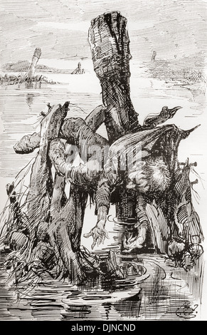 Quilp. Illustration by Harry Furniss for the Charles Dickens novel The ...