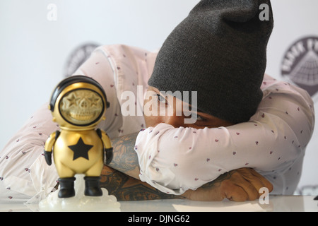Ron English X Chris Brown Dum English Grin Golden Astronaut