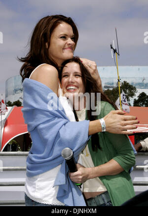 Apr 19, 2008 - Long Beach, California, USA - MISSY PYLE and SHAWNEE SMITH sang the national anthem for the 32nd Annual Toyota Pro/Celebrity Race. Mandatory Credit: Photo by Jonathan Alcorn/ZUMA Press. © Copyright 2008 by Jonathan Alcorn Stock Photo